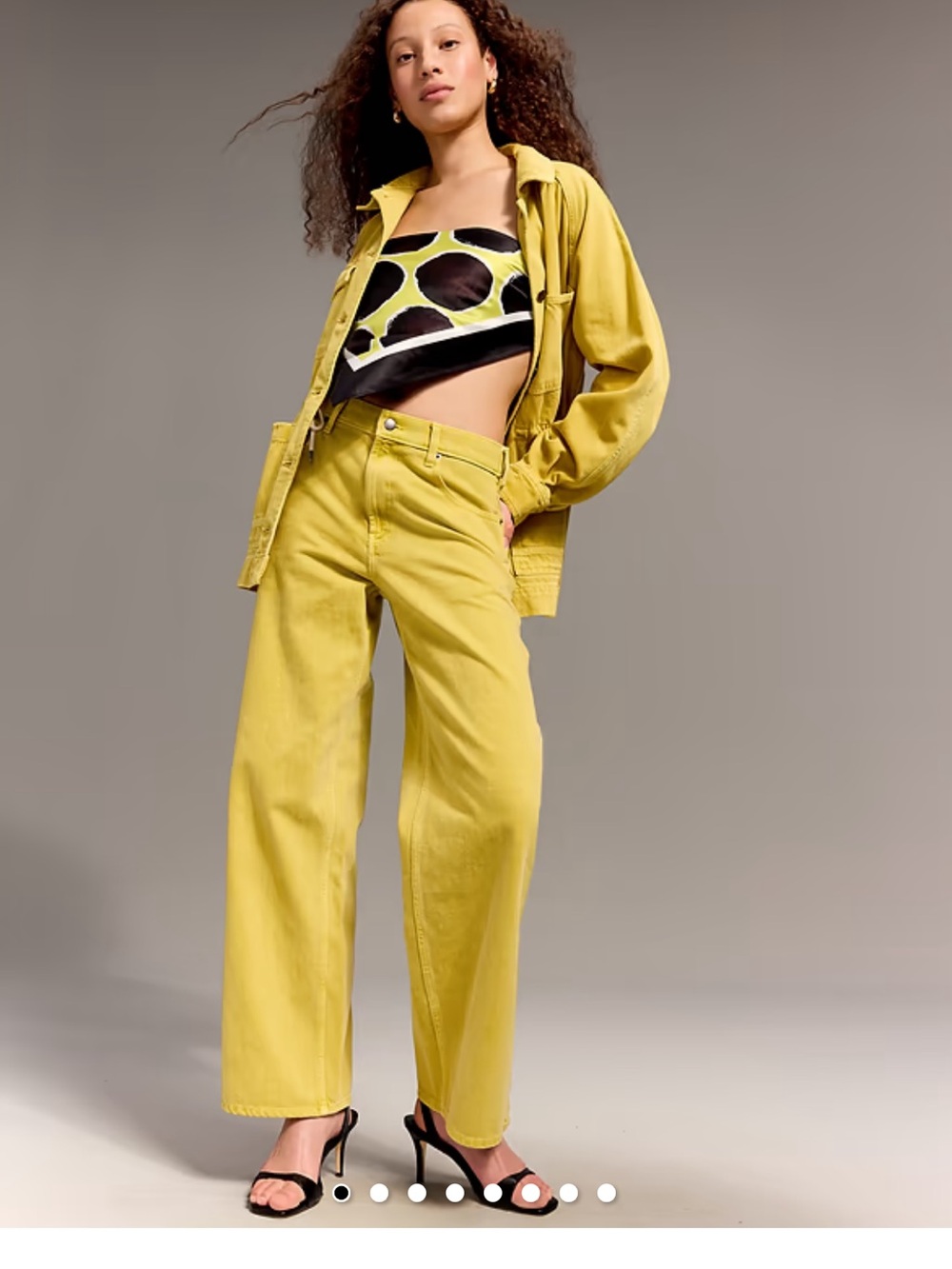 Christopher John Rogers Collab Yellow Denim Jeans - Size 6